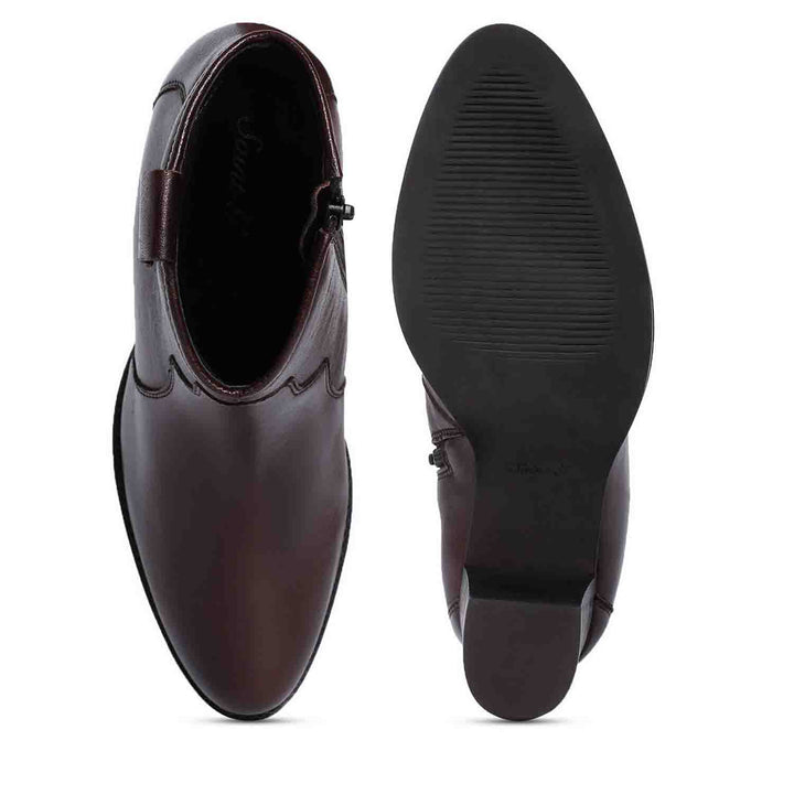 Saint Dorothy Brown Leather Ankle Boot - SaintG