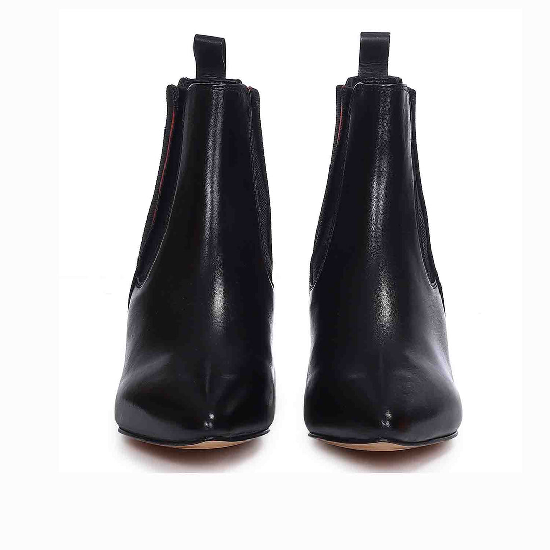 Saint Ashlyn Black Premium Leather Ankle Boots